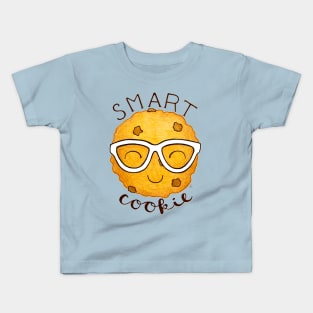 Smart Cookie - A Clever Chocolate Chip Cookie Wearing Glasses Kids T-Shirt